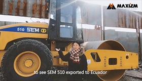 1 Unit SEM 510 Road Roller Delivered to Ecuador