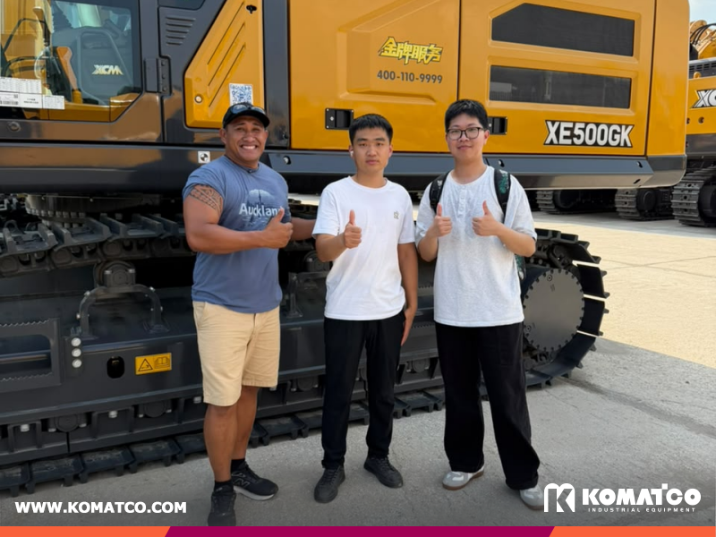 French Polynesia Client Visited XCMG Factory